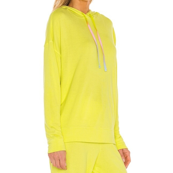 Sundry Basic Hoodie Pullover Tie Dye Drawstrings Long Sleeves Lemonade M NWT - Picture 5 of 14